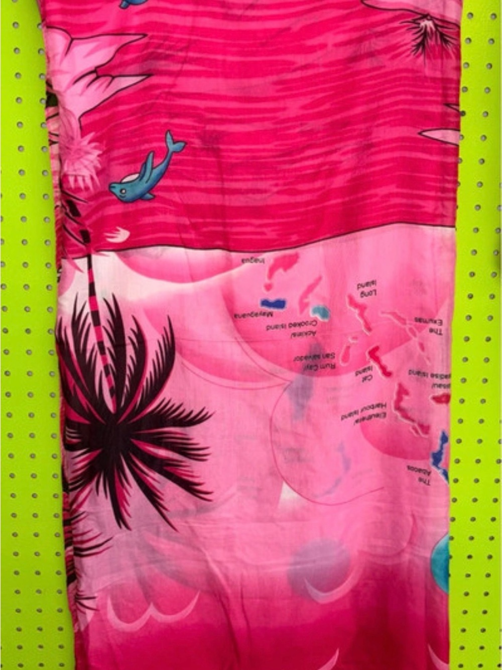India Boutique Pink Tropical Swim Sarong